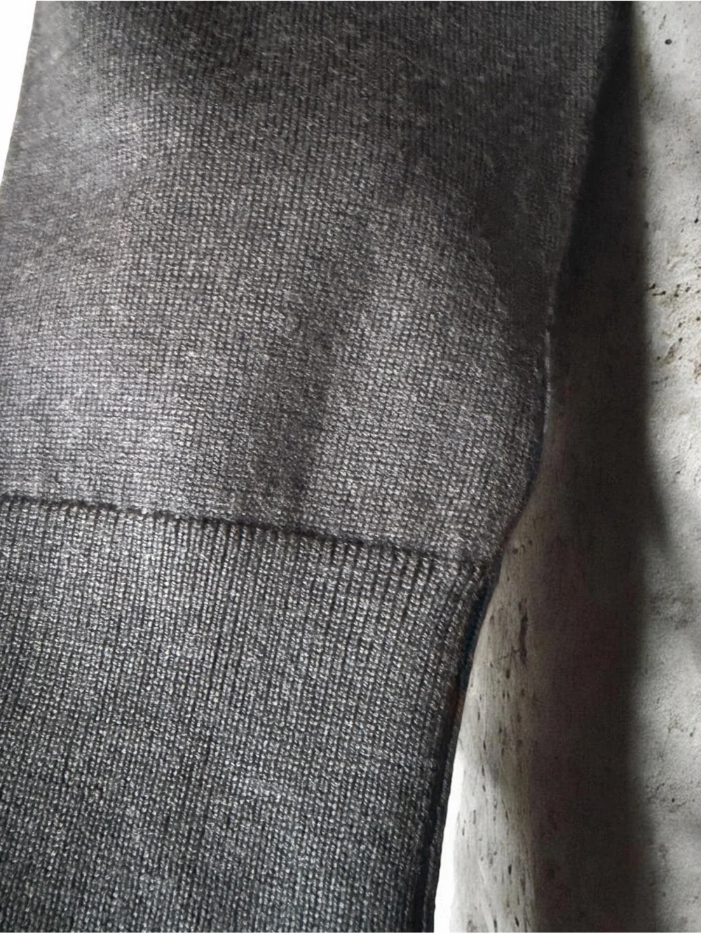 Merino Wool Banana Republic Charcoal Luxury Crewneck Sweater M